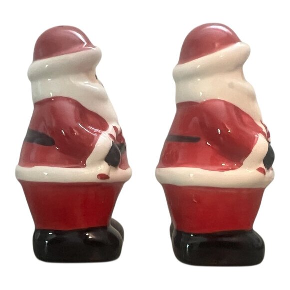 Vintage Santa Claus Ceramic Salt & Pepper Shaker Set, Approx. 4 inches Tall - Picture 4 of 6